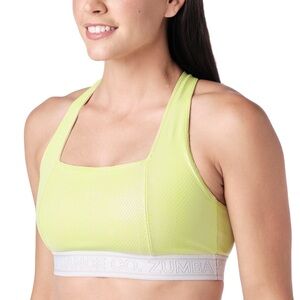 Zumba Fitness | Zumba Dance Co. Sports Bra in Caution Yellow | Size XL